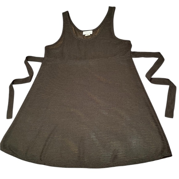 Jordan Taylor Black Tie Back Knit Swim Coverup Size XL - Picture 2 of 9